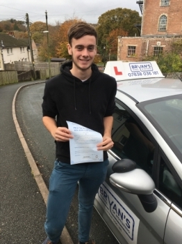 14112016<br />
<br />
Congratulations to Bill Hussell on passing his driving test this morning with an only 4 driving faults another safe driver from Bryanacute;s School of Motoring